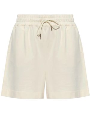 Moncler Korte Broeken ,Katoen Short Shorts - Naturel