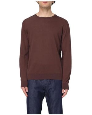 Ballantyne Round-Neck Knitwear - Red