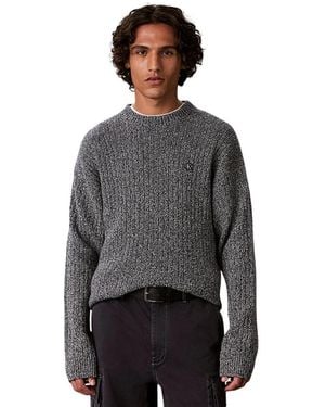 Calvin Klein Round-Neck Knitwear - Gris