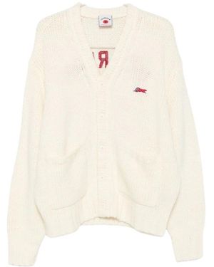 ICECREAM V-Ausschnitt Strickjacke - Weiß