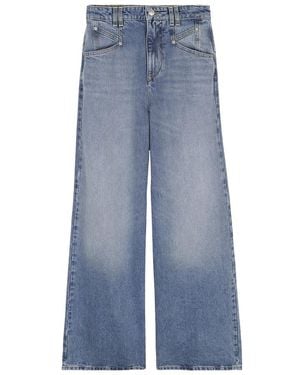 Isabel Marant Jeans ,Blauw ,Katoen Lemony Wide Jeans