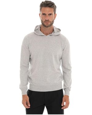 hindustrie Hoodies & Sweatvesten ,Grijs ,Kasjmier Hooded Sweater