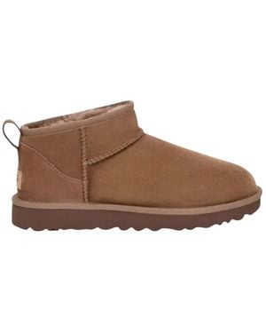 UGG Schoenen ,Bruin ,Wol Classic Ultra Mini