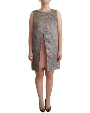 Comeforbreakfast Mouwloze Shift Jurk - Bruin