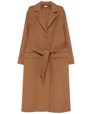 Aspesi Lange, Single-Breasted Jas - Bruin