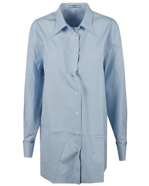 Prada Poplin Shirt - Blauw