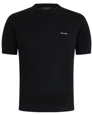 Prada Round-Neck Knitwear - Black