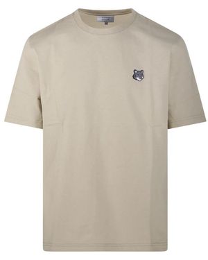 Maison Kitsuné Fox Head Comfort T-Shirt - Naturel