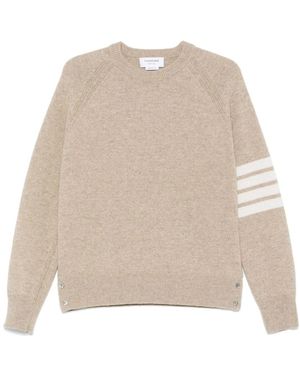 Thom Browne Round-Neck Knitwear - Neutre