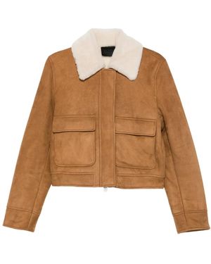 Dondup Shearling Montone Zip - Braun