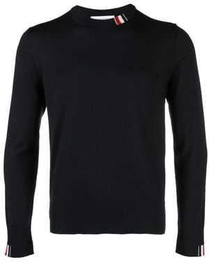 Thom Browne Round-Neck Knitwear - Black