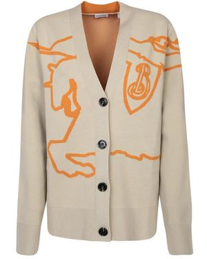 Burberry Cardigans - Natural
