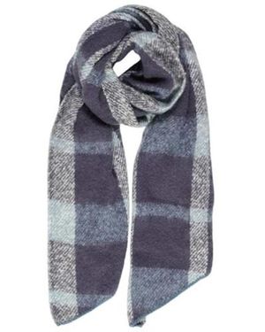ONLY Accessoires ,Blauw ,Polyester Geruite Stijl Sjaal