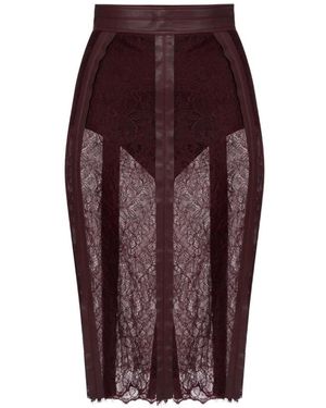 Elisabetta Franchi Bordeaux Rock Aw25 Chic Stil - Rot