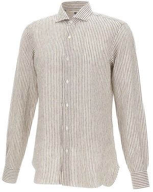 Barba Napoli Casual Shirts - White