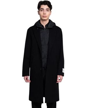 Corneliani Single-Breasted Coats - Negro