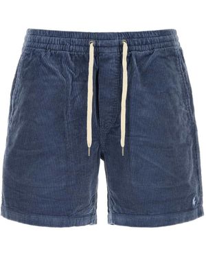 Polo Ralph Lauren Drawstring Corduroy Shorts - Blauw