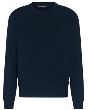 EA7 Round-Neck Knitwear - Bleu