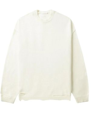 Helmut Lang Rib Crewneck - Weiß