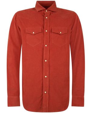 Moorer Casual Shirts - Red