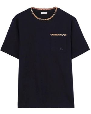 Burberry T-Shirt Met Ronde Hals - Zwart