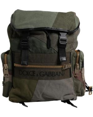 Dolce & Gabbana Tassen ,Veelkleurig ,Katoen Patchwork Reistas - Groen