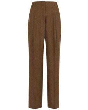 Alberta Ferretti Wide Trousers - Marrone