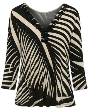 Clips Long Sleeve Tops - Black