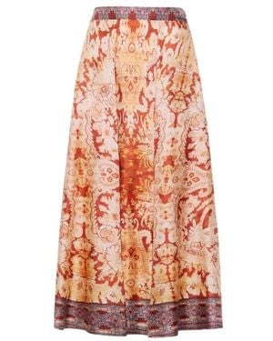 Pierre Louis Mascia Midi Skirts - Orange