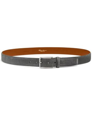 Santoni Stylischer Ledergürtel - Braun
