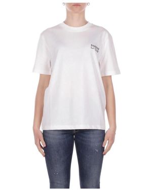 Barrow Tops ,Wit ,Katoen Logo T-Shirt