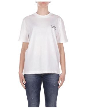 Barrow Tops ,Wit ,Katoen Logo T-Shirt