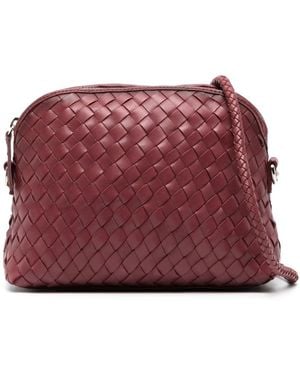 Dragon Diffusion Chunky Fellini Handgeweven Crossbody Tas - Rood