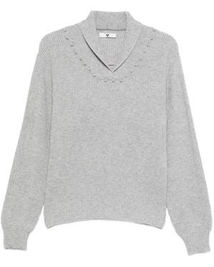 Twinset Grauer Pullover Für Frauen