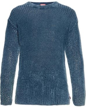 DIESEL Round-Neck Knitwear - Azul