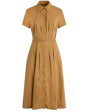 Liu Jo Belted Midi Dress - Natural