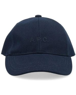 A.P.C. Charlie cap stilvolles modell - Blau