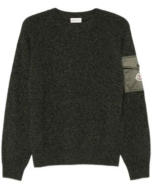 Moncler Grüner Woll-Kaschmir-Pullover