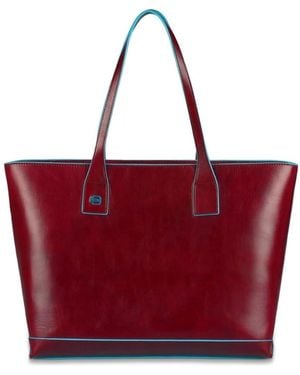 Piquadro Shopping Bags - Red