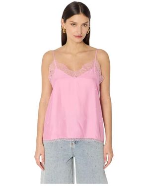 Berenice Sleeveless Tops - Rosso