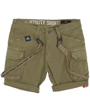 Alpha Industries Casual Shorts - Green