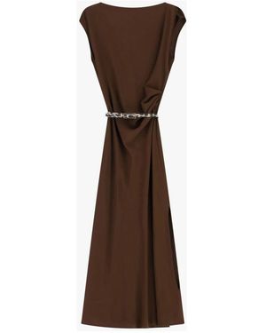 Imperial Midi Dresses - Brown