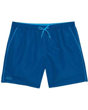 Sundek Blaue Gestreifte Badeshorts