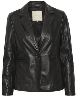 Part Two Leather Jackets - Negro