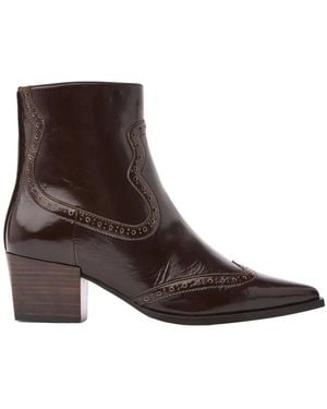 Via Vai Heeled Boots - Marron