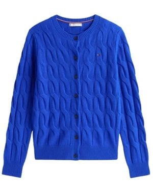 Tommy Hilfiger Cardigans - Blauw