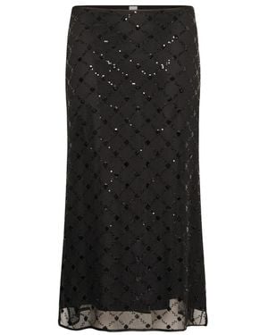 Part Two Midi Skirts - Negro