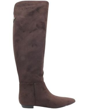 Guess Schoenen ,Bruin ,Leer Hoge Laars