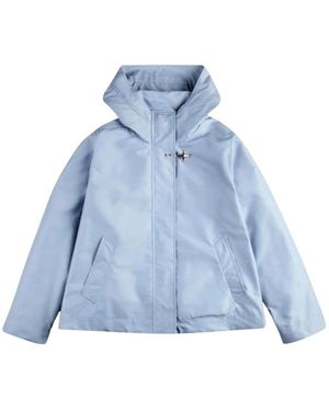 Fay Kurzer Parka Mit Kapuze - Blau