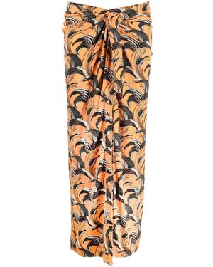 Rabanne Midi Skirts - Metallic